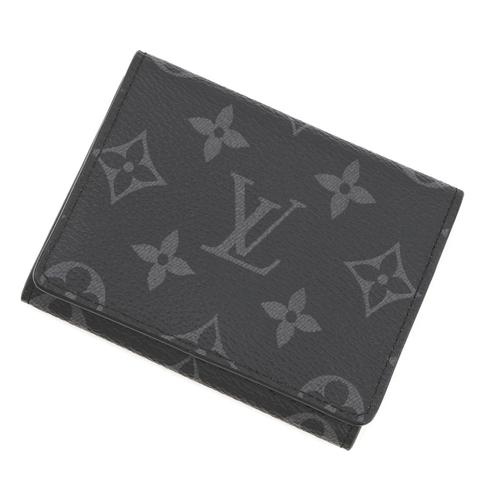 Louis Vuitton Wallet Eclipse Black Envelope Carte de Visite Black